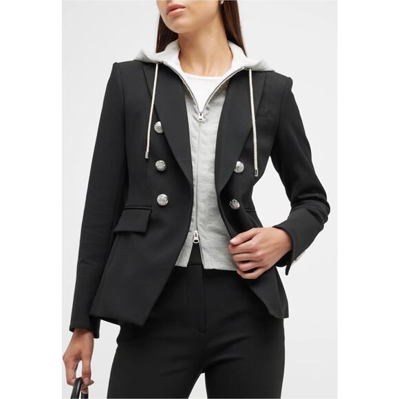 Veronica Beard Miller Dickey Jacket in Black Classic Tailored Blazer Size 16 - Picture 13 of 15